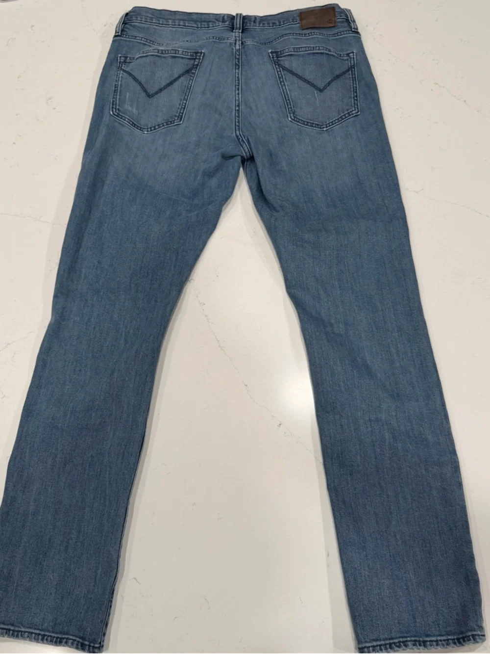 John Varvatos Men’s Bowery Slim Straight Fit Blue Jeans 34x32